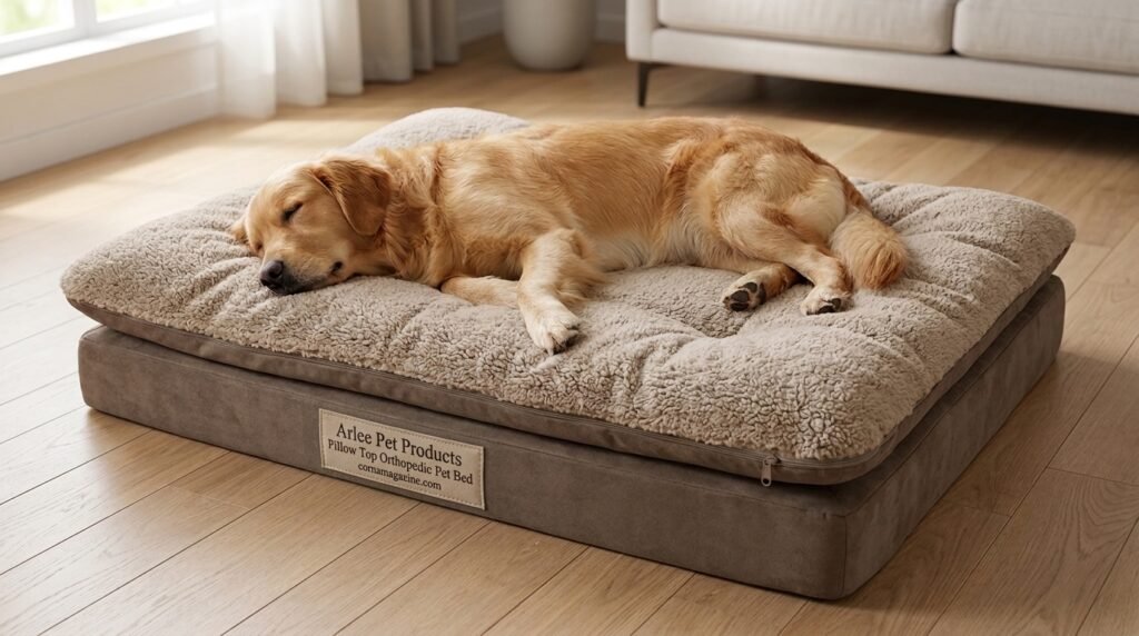 arlee pet products pillow top orthopedic pet bed