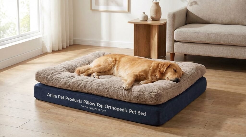 arlee pet products pillow top orthopedic pet bed