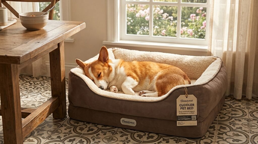 beautyrest cuddler pet bed