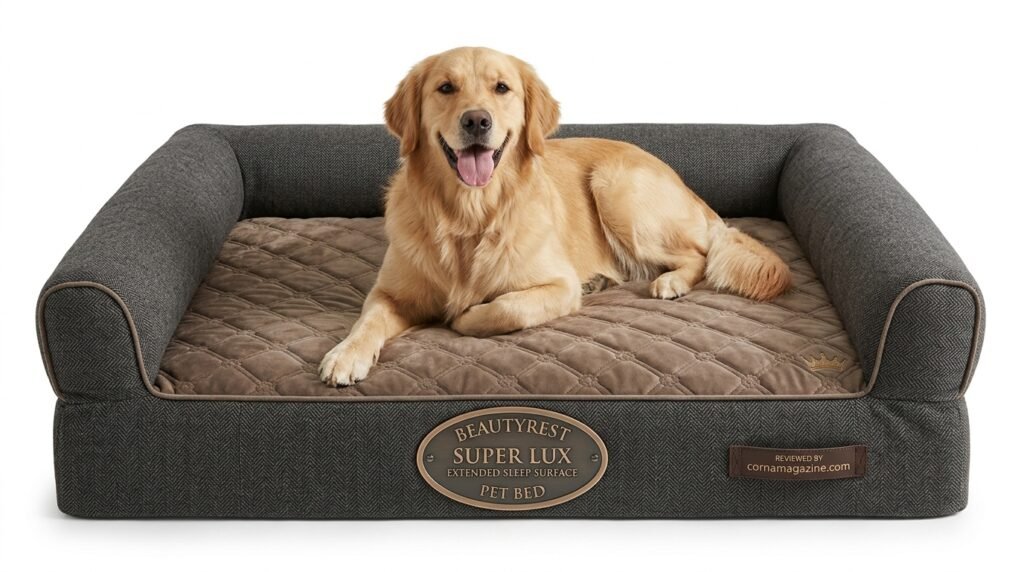 beautyrest super lux extended sleep surface pet bed